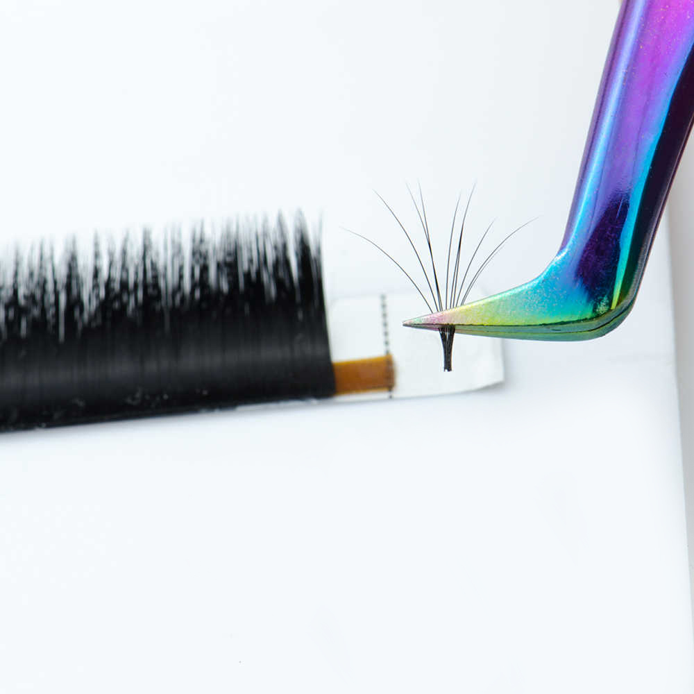 Профессиональный быстрый Цветущий легкий подтягивающий ресницы русский объем Наращивание ресниц Пинцет