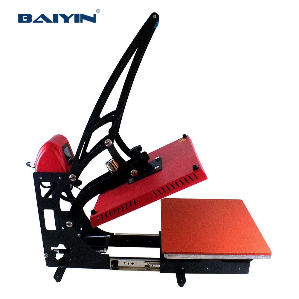 Магнитная теплопередающая машина с выдвижным ящиком, Автоматическая открытая печатная машина для футболок, сублимация Baiyin
