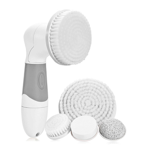 Battery Operated Facial Cleansing Brush 4 in 1 Set Microdermabrasion Face Brush Machine Deep Cleans Skin Facial Cleaning Brush
