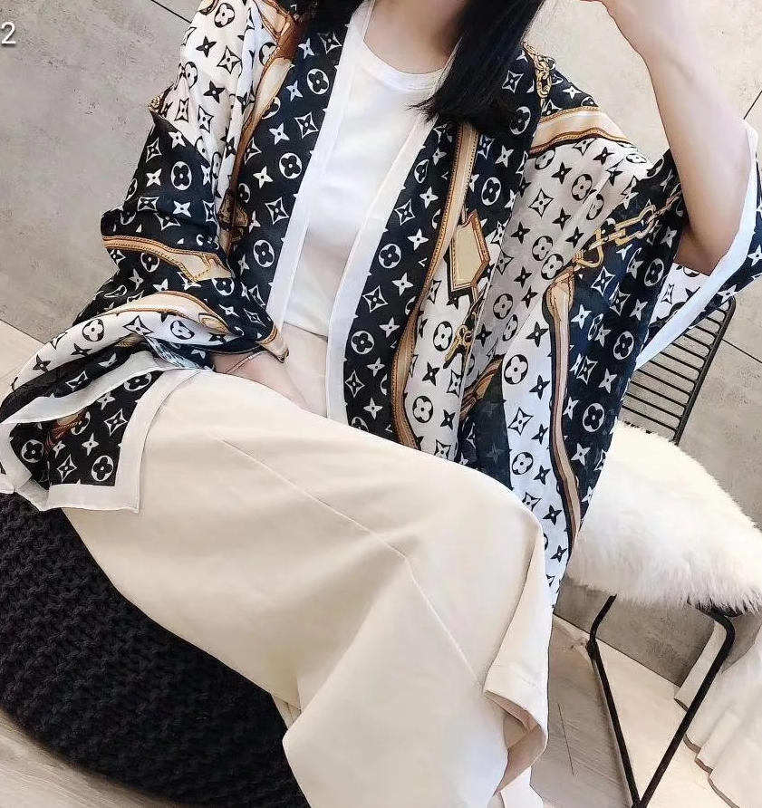 Модный женский длинный легкий Шелковый шарф для весны и лета