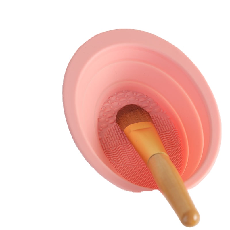 Силиконовый коврик Skyey для чистки кистей, силиконовая щетка для косметики, щетка для макияжа, скребок, силиконовая щетка для макияжа, складная чаша для чистки