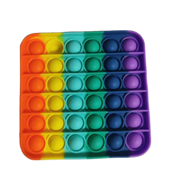 2021 уникальный новый дизайн, квадратная круглая красочная Радужная игрушка-антистресс, сенсорные игрушки-антистресс, игрушка-антистресс для детей и взрослых