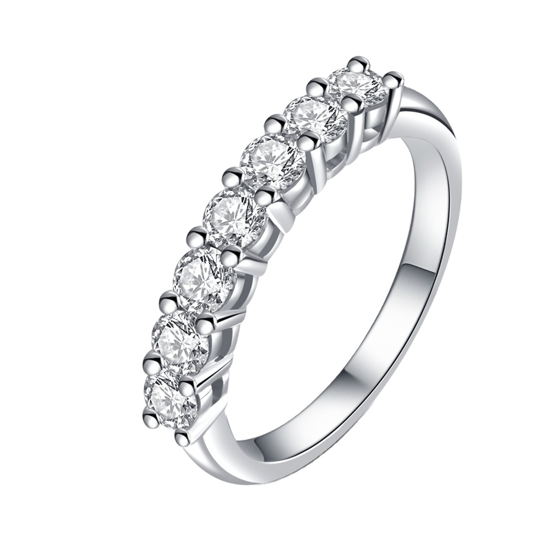 Luxury Pure 18K Platinum Gold Moissanite Wedding Band Love Customizable Logo Name Diamond Rings