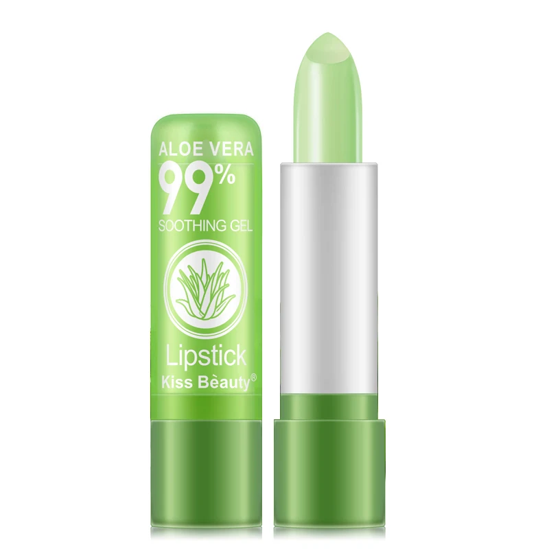 3.5g Color Changing Tinted Lip Balm Women's Fashion Lipstick Aloe Vera Lipstick Moisturizing Long Lasting Lipstick