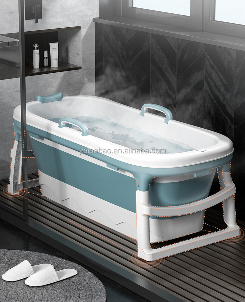 在2019年销售大容量成人折叠塑料便携式浴缸的新设计