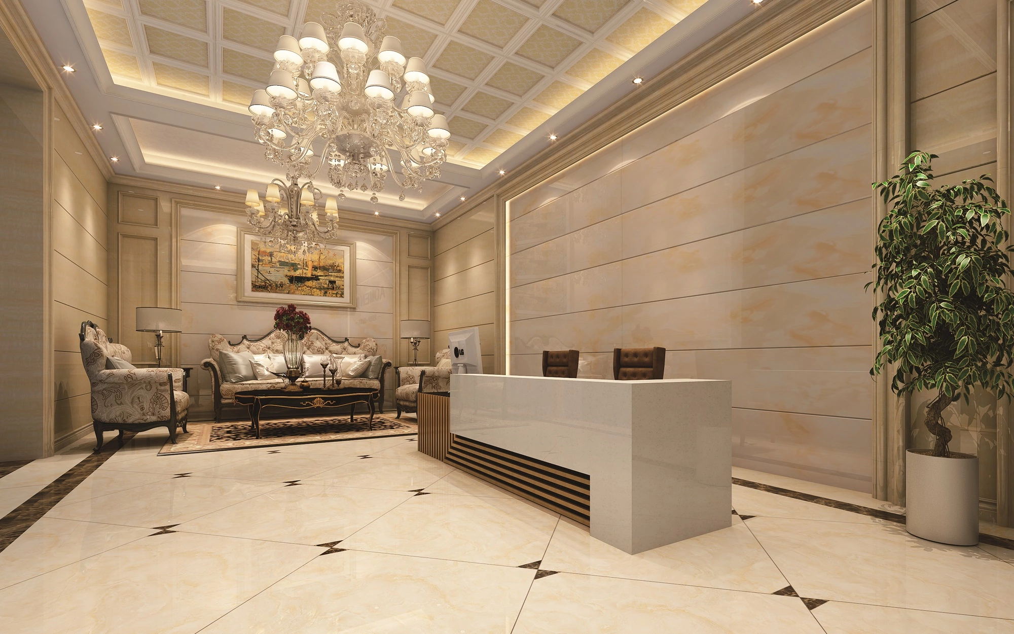 1220x2800mm PVC Marble Composite Tile Translucent Pvc Uv Sheet