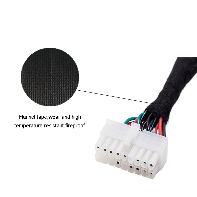 OD3.3mm Auto Suction Door Custom Car Wiring Harness 300v Electrical Cable Harness
