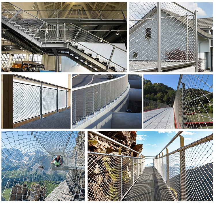 Cheep Price with stainless steel wire rope mesh net