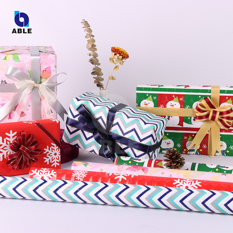 High Quality China Manufacturer Custom Gift Wrapping Paper for Christmas Gift Wrap