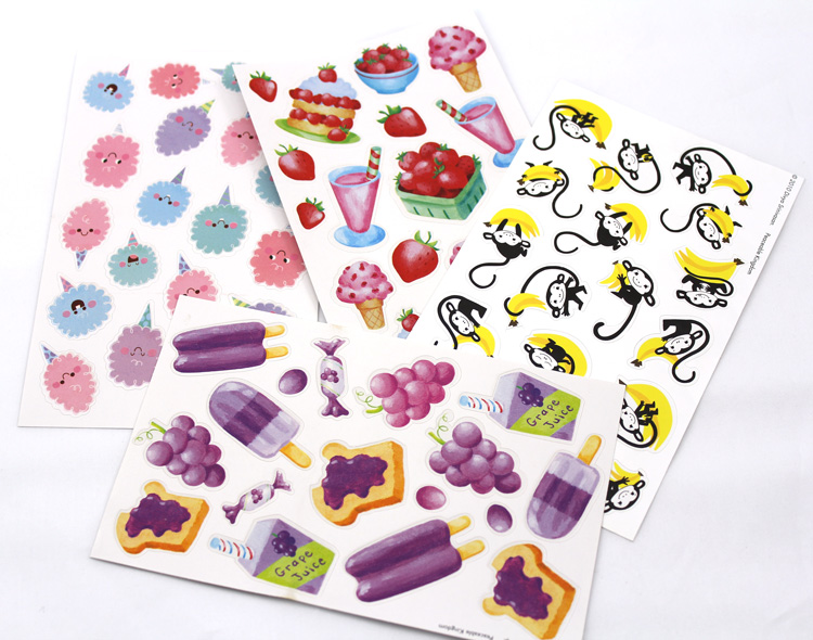 Custom High Quality Scratch and Sniff Scented Stickers Self Adhesive Food Smell Decorative Labels