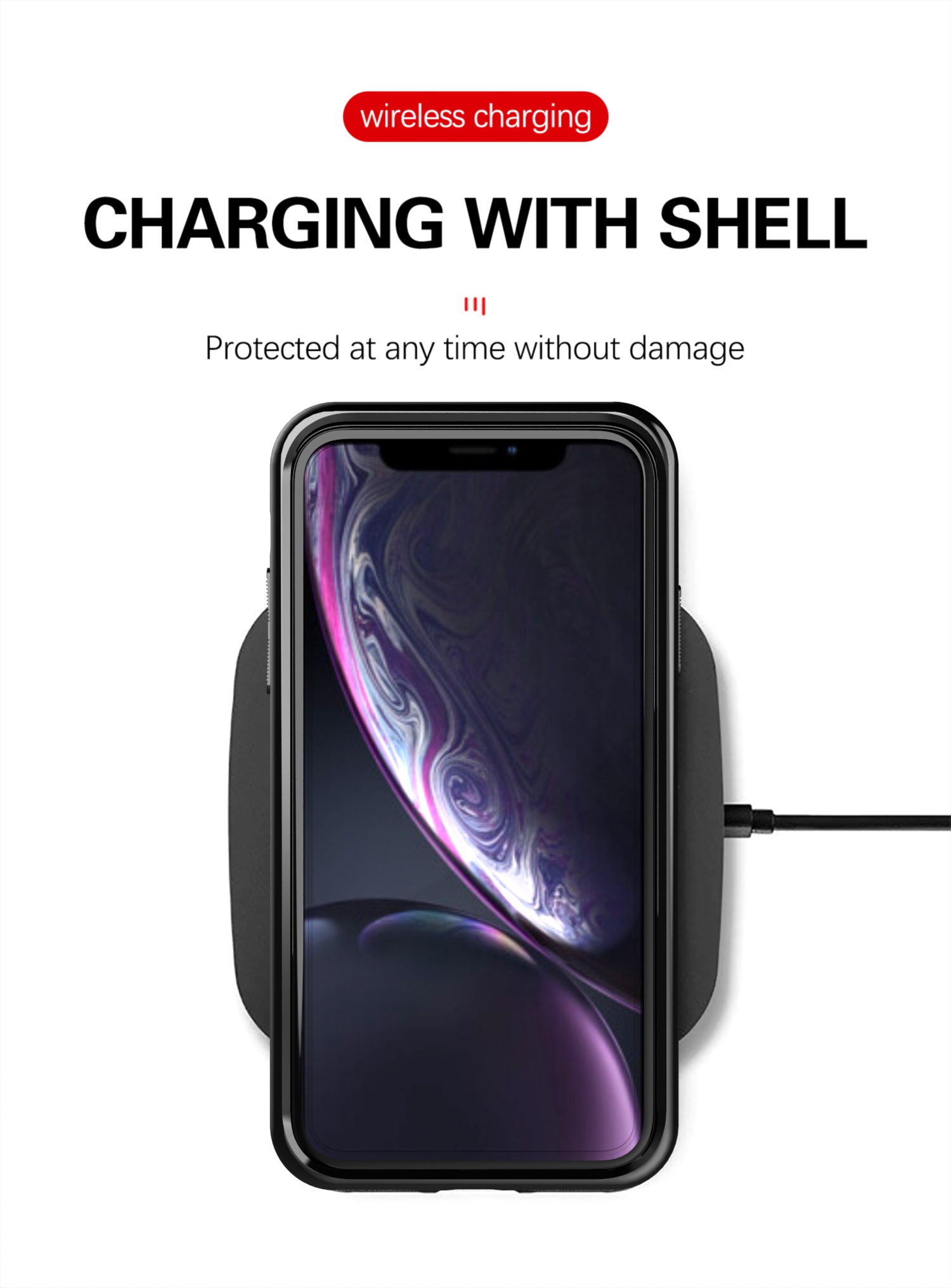 Shockproof TPU Mobile Back Cover For iPhone xr phone case