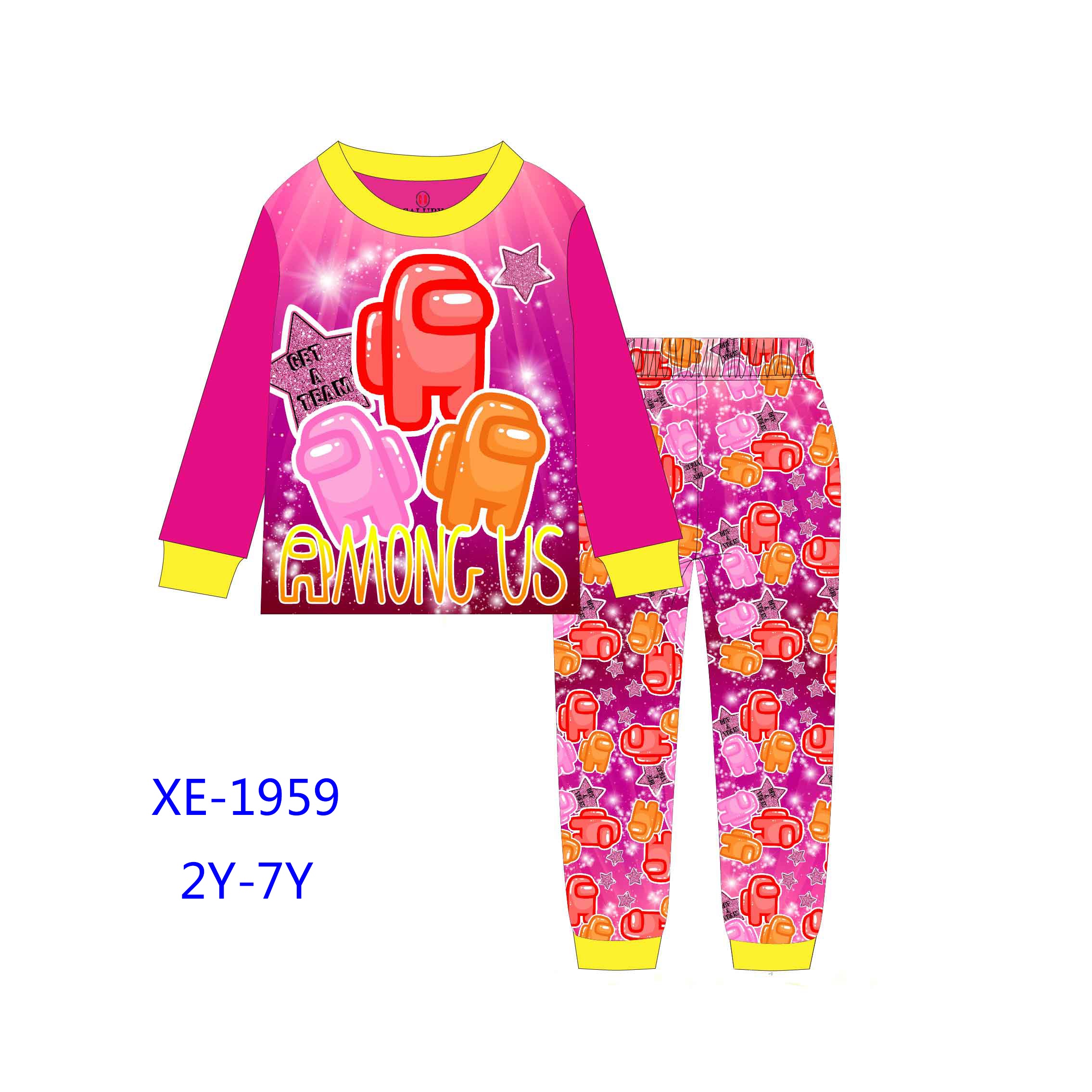 Оптовая продажа, детские пижамы с героями мультфильмов, одежда для сна, Детский костюм