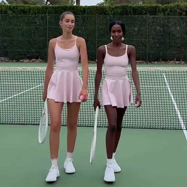 empire waist tennis dress GLOWMODE Quick-Dry Tennis Built-In Cups Pleated Active Cutout Back High Waist Peekaboo Dress With Built-In Shorts Side Pockets Running Workout Gym,XXL