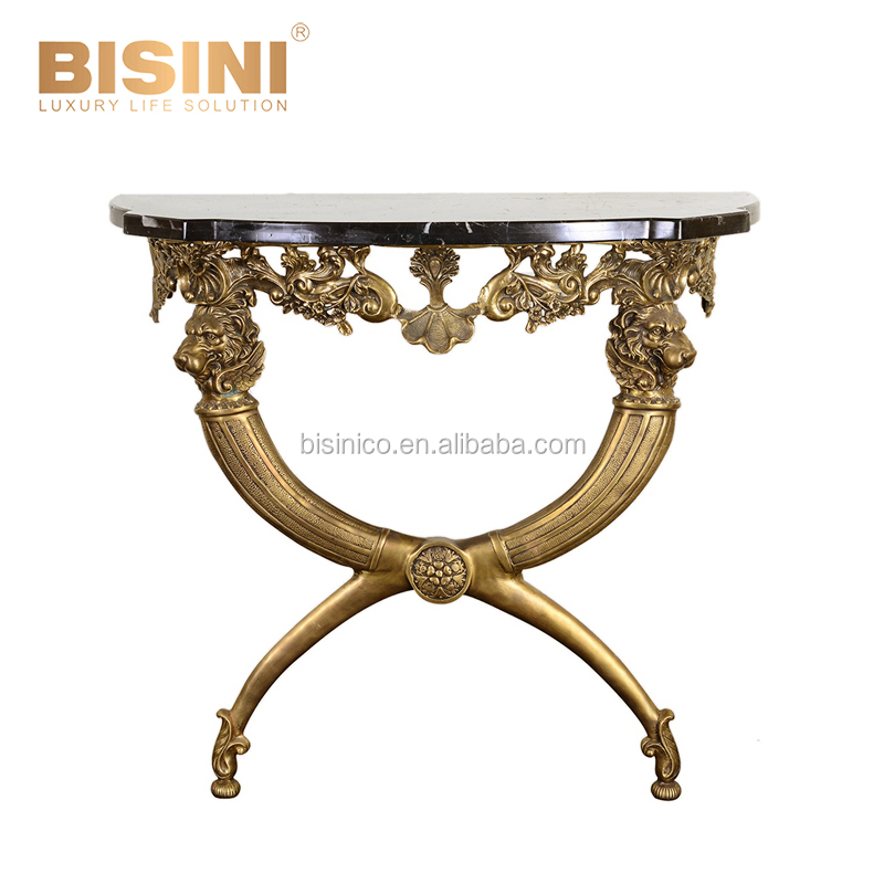 Luxuriöse Französisch Barock Stil Goldene Messing Lion Kopf Luxuriöse Französisch Barock Stil Goldene Messing Lion Kopf