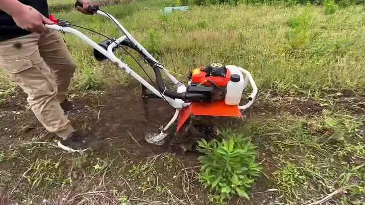 龍興産業 ガソリン耕運機 Amazon | エンジン式耕運機 手押し耕うん機 排気量55cc 四ストローク