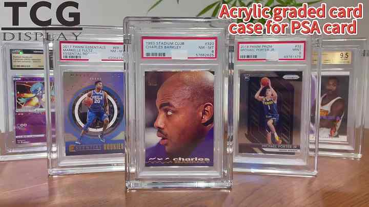 wholesale graded card cases Case (2-Row) flake EVA+ foam interior provides ultimate protection against damage Graded Card Storage Box 5