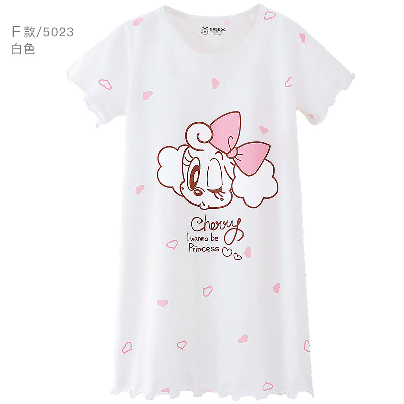 2020 симпатичная детская хлопковая спальная одежда, ночная рубашка для девочек, одежда для сна, ночная рубашка для детей