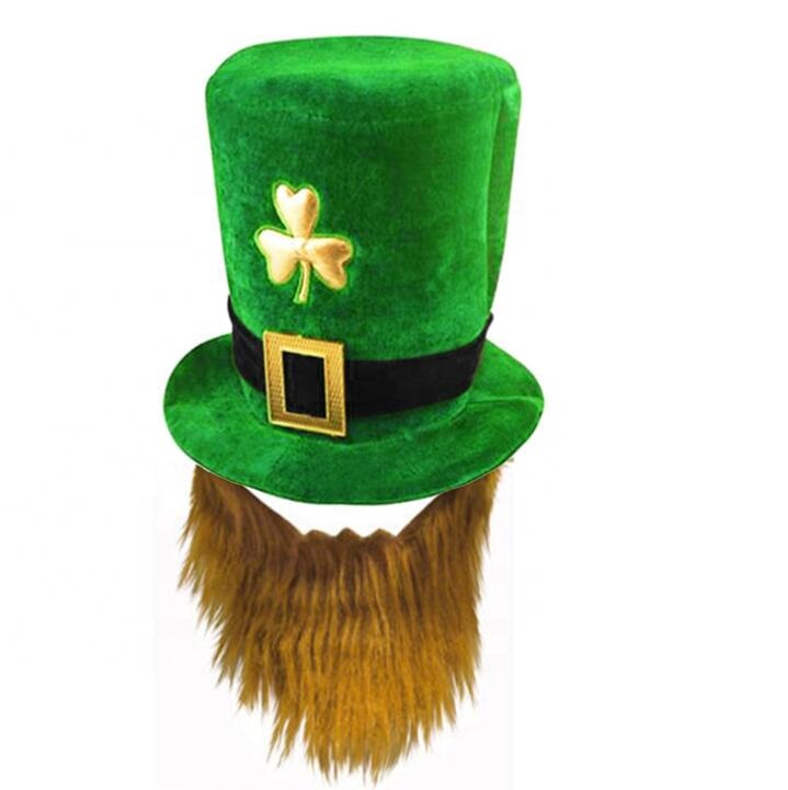 ST Patrick/'s Day Irlandese Verde Glitter Shamrock Occhiali Mini Cappello Accessorio
