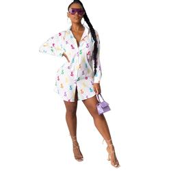 Hot Selling Trendy Short Shirt Dresses Women Casual Long Sleeve Womens Button Down Shirt Dress Casual