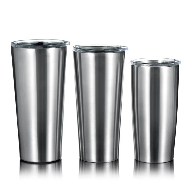 1Pc Stainless Steel Cup Tumbler Pint Glasses Metal Mug For Home Office Travel xb