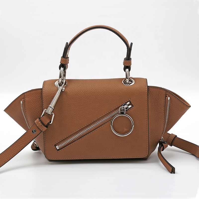 Real leather vintage ladies bag goat hide handbag tote from india for girls