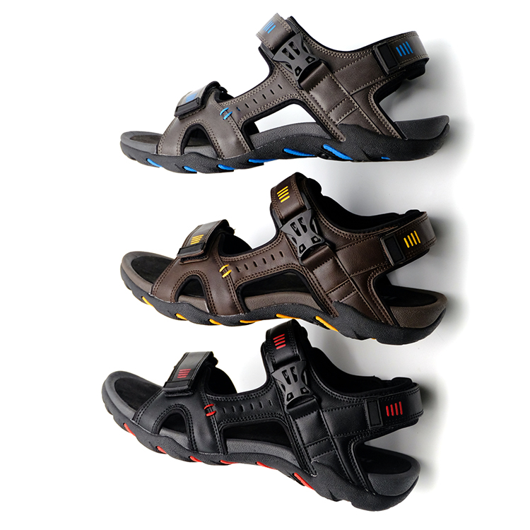 Man Soal Rubber Fashion Custom Leather Sandal, Luxury Sport Sandal For Man