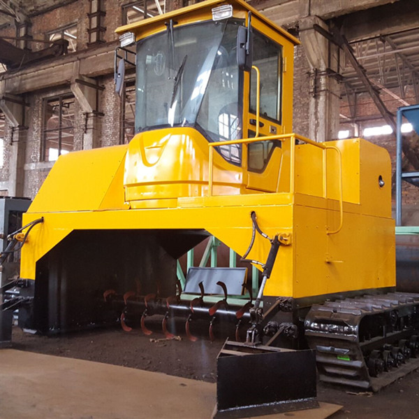 Самоходный грибной Компост Тернер удобрения токарная машина