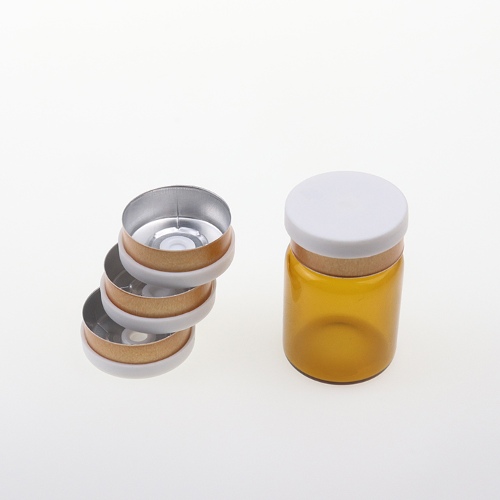 1000 个 20毫米毫升白色上盖翻盖关闭瓶盖铝塑瓶盖为 10毫升瓶