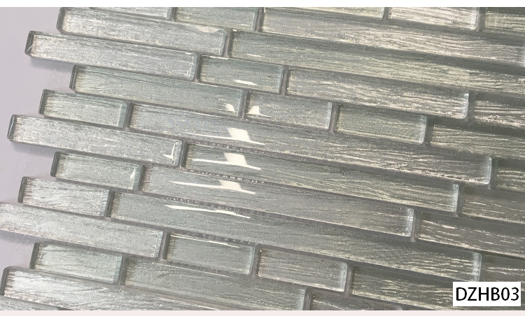 Washroom Backsplash Decorative Glass Mosaic Tile in 300X300mm