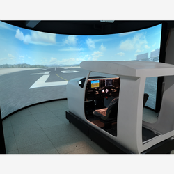 172 Simulador de vôo Com Três canais Annulus Sistema Visual