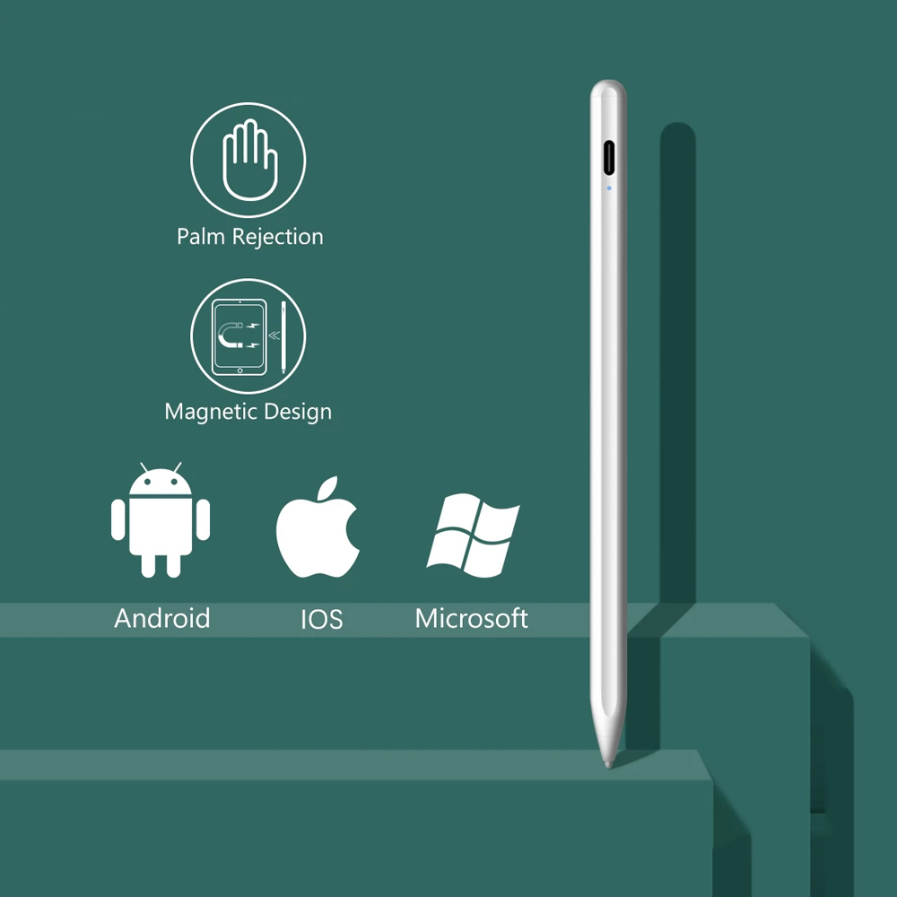 Universal Apple Pencil for iPad Pencil Palm Rejection,Touch s Pen for Android IOS Tablet for Apple Pencil 2 1 Phone Surface