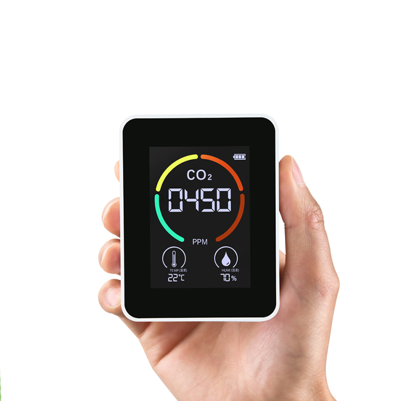 Мини Портативный углекислотный качества воздуха цифровой Co2 счетчик детектор для контроля уровня сахара в крови с датчиком