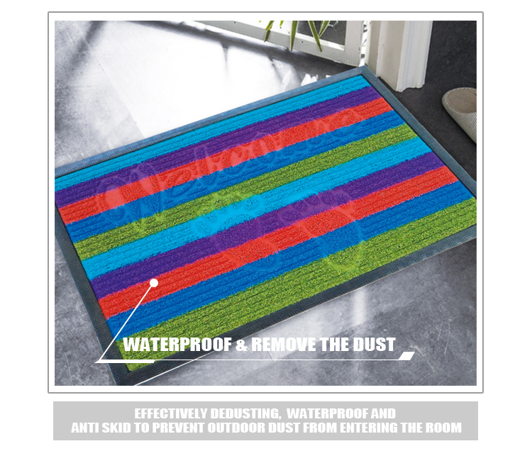 Tufted Grass Surface Shaggy Polypropylene Absorbent Wholesale Door Mat(图5)
