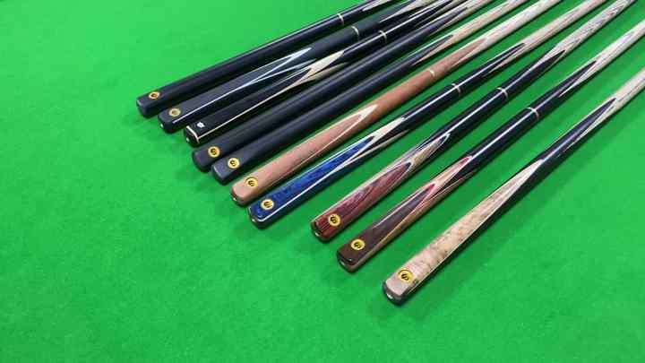 ECO Wooden 4 X 2-Piece Pool Billiard Snooker Cues – 57 Inch Cues With 10mm Screw Tips – Set Of 4