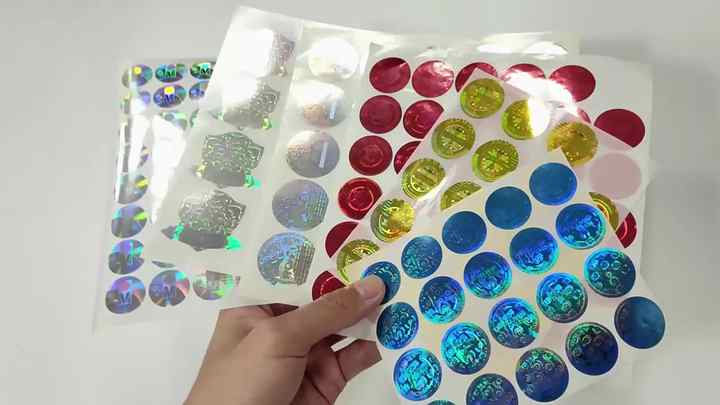 Custom Authentication Prevention Durable QR Code Holographic Security ...