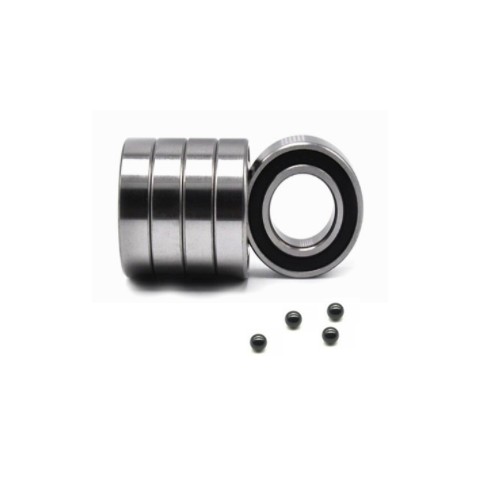 5x11x4 mm Rubber Sealed Ball Bearing Bearings BLACK MR115RS 100PCS MR115-2RS