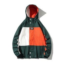 2020 spring new arrival wholesale oem custom casual patchwork padded jacket men