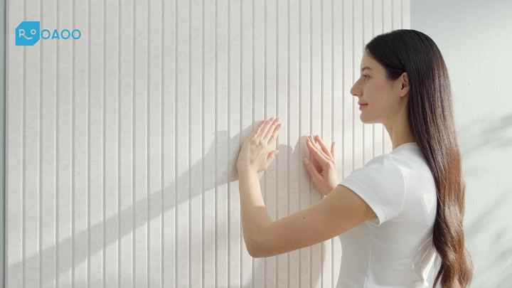 Polyester Cuttable OEM Custom Polyester Slat Acoustic Panel Cuttable Decorative for Global ...