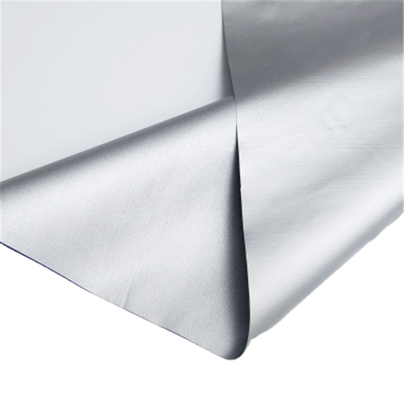 Черная затеняющая ткань из полиэстера, серебристая, с серебристым покрытием, Затемняющая ткань