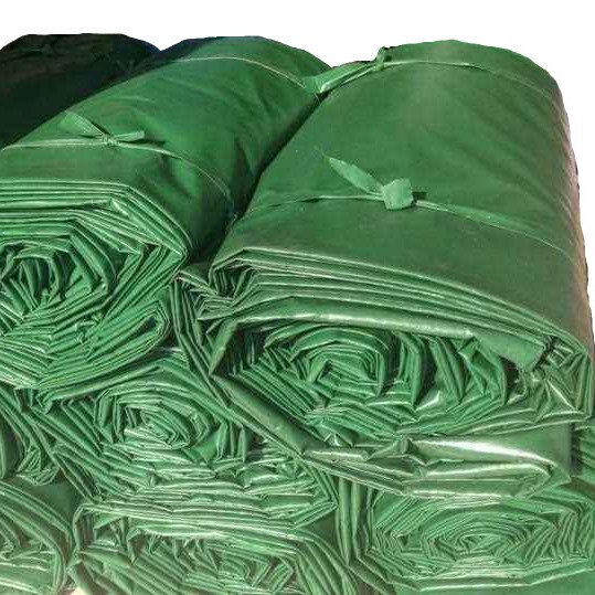 聚氯乙烯防水油布卷绿色450gsm 100% 防水高品质重型汽车罩防水油布