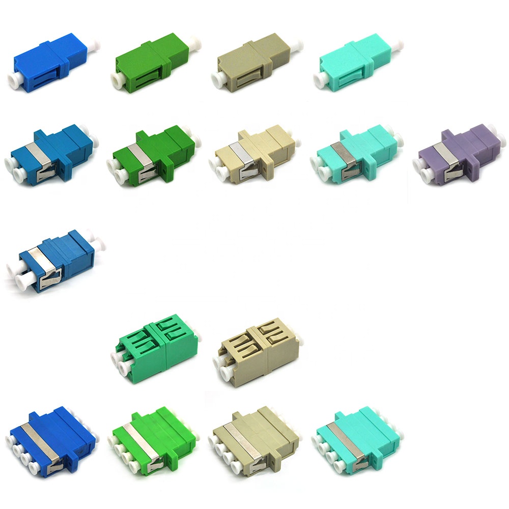 FTTP Fiber Optic Adapter 0.25db Insertion Loss OEM LC Female To LC Female