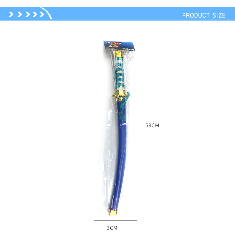 Plastic sword pretend play role toy kids japanese weapon toy