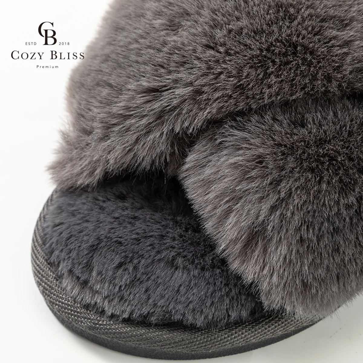 Лидер продаж Amazon Cozy Bliss, модные меховые плюшевые тапочки, домашняя обувь, женские домашние тапочки