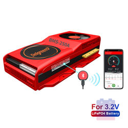 Amazon BestSeller BMS with fan 15S 48V Lifepo4 Battery Protection Board150A 200A 250A RS485 Bluetooth APP PC Electric Motorcycle