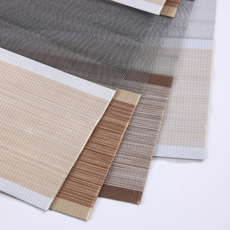 Casa decorativo personalizado tons de tecido cortinas da janela cortinas de rolo da zebra