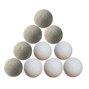 Wool Dryer Balls Natural Fabric Softener, Reusable, Reduces Clothing Wrinkles and Saves Drying Time.