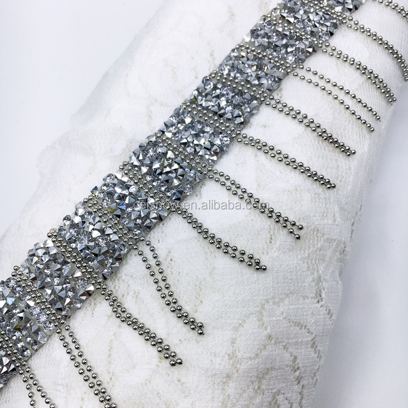 CLEARANCE PRICE 11 METRES TASSEL TRIMMING FRINGE WITH PEARLS TASSEL