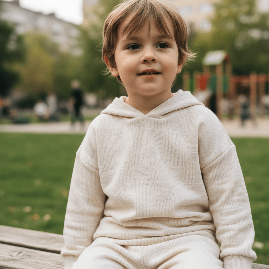 Sleek drone with camera descending around a futuristic smartwatch in a modern studio.