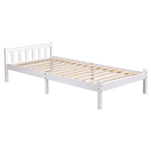 cheap white single bed frame