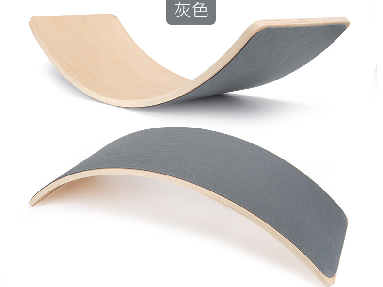 Hot Sale Educational Toys Wooden Montessori Kid Balance Board Toys Bending Balance Board Wobble Balance Board